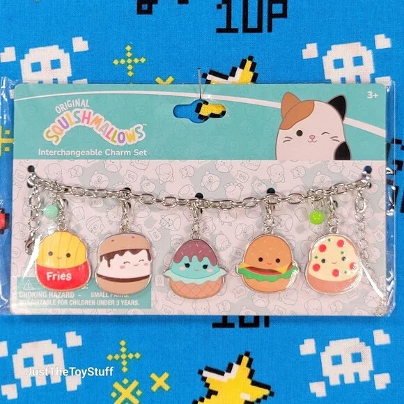 Original Squishmallows Food Squad Interchangeable Charm Set New - Picture 1 of 7